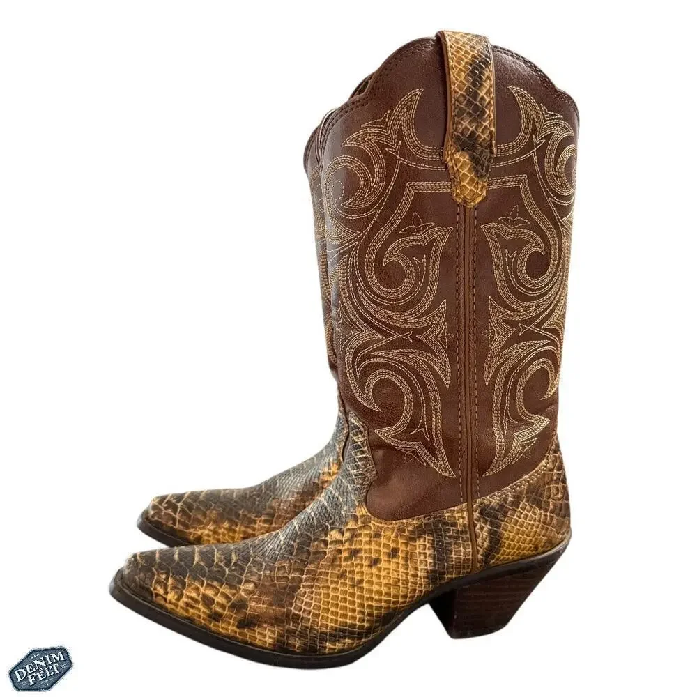 Durango® Crush Women's Brown Western/Cowboy‎ Scalloped 11” Boots